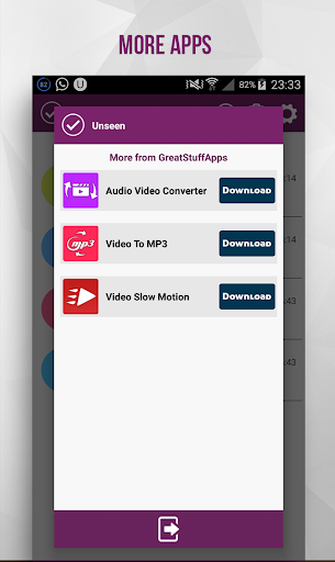 Unseen : no seen marks - عکس برنامه موبایلی اندروید