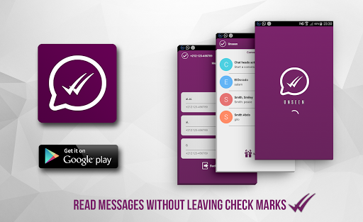 Unseen : no seen marks - عکس برنامه موبایلی اندروید
