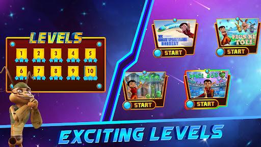 Bheem Galaxy Rush Game - Gameplay image of android game