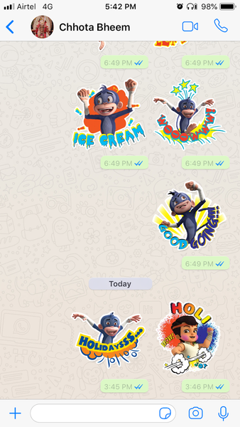 Chhota Bheem WAStickers - عکس برنامه موبایلی اندروید