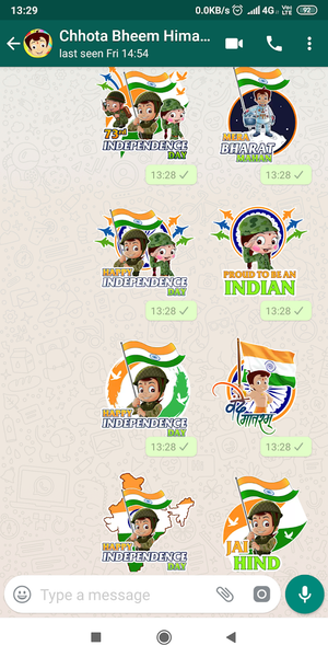 Chhota Bheem WAStickers - عکس برنامه موبایلی اندروید