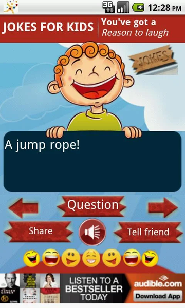 Funny Jokes for Kids - Image screenshot of android app
