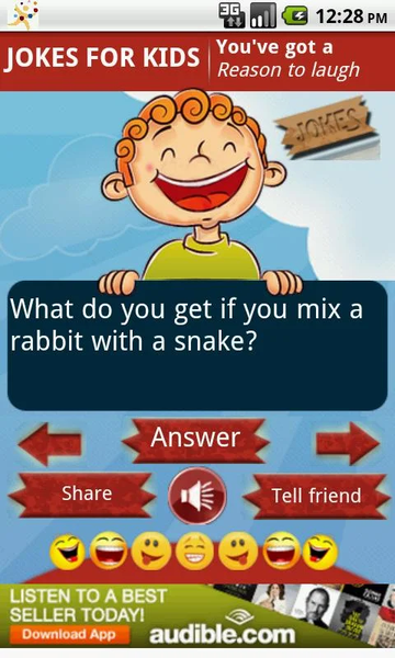 Funny Jokes for Kids - Image screenshot of android app
