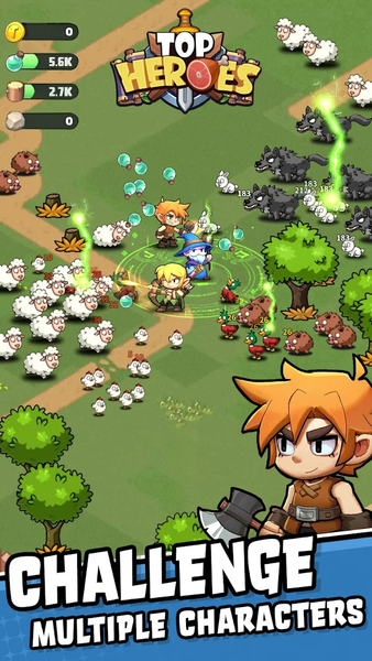 Top Heroes - Gameplay image of android game