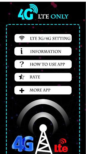 Force 4G LTE - 5G Mode Only - Image screenshot of android app