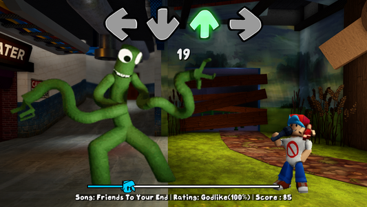 Green Rainbow Friends FNF Mod Game for Android - Download