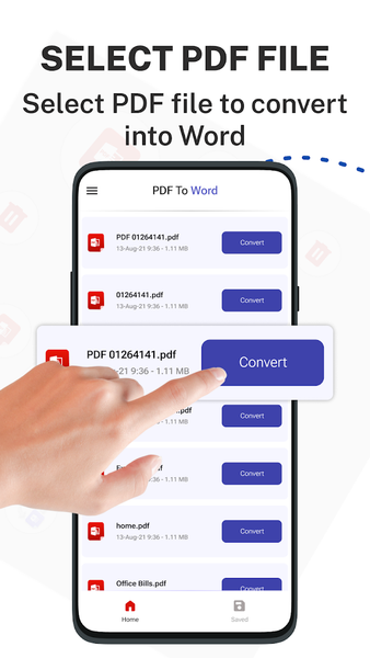 Pdf to Word: Pdf Converter App - عکس برنامه موبایلی اندروید