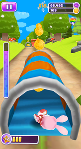 Bunny Rabbit Runner - Gameplay image of android game