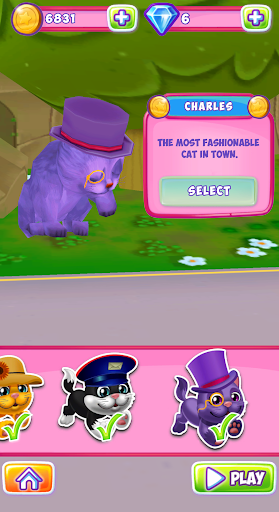Talking Cat Run - Talking Kitty Kitten - عکس بازی موبایلی اندروید