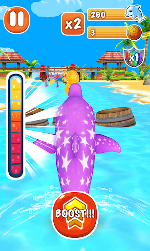 Dolphin Dash - Gameplay image of android game