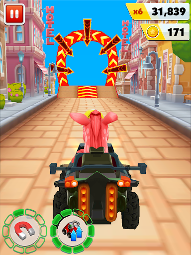 Pony Craft Unicorn Car Racing - Pony Care Girls - Gameplay image of android game