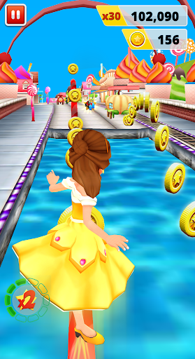 Princess Run Game - Gameplay image of android game