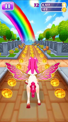 Unicorn Run Magical Pony Run - Gameplay image of android game