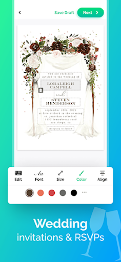 Invitation Maker: Cards & RSVP - Image screenshot of android app