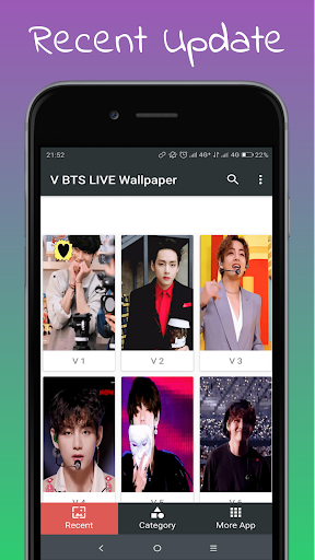 BTS V Live Video Wallpaper - عکس برنامه موبایلی اندروید