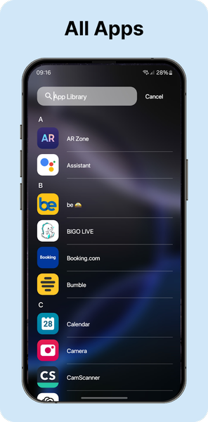 Launcher OS – Phone 17 Style - Image screenshot of android app
