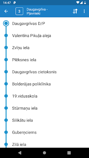 Riga Transport - timetables - Image screenshot of android app