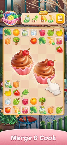 Corner cafe : Merge & Cook - عکس بازی موبایلی اندروید