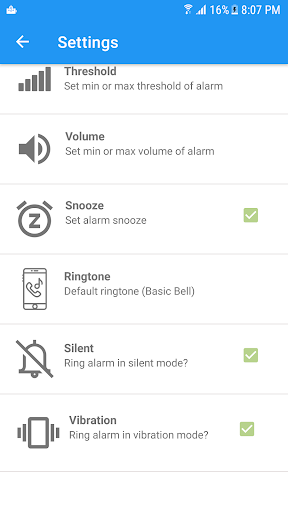 Battery Alarm (Full and Low) - عکس برنامه موبایلی اندروید