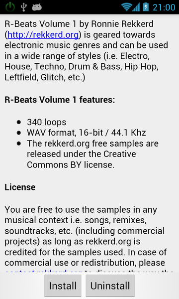 R-Beats Loops for GrooveMixer - عکس برنامه موبایلی اندروید