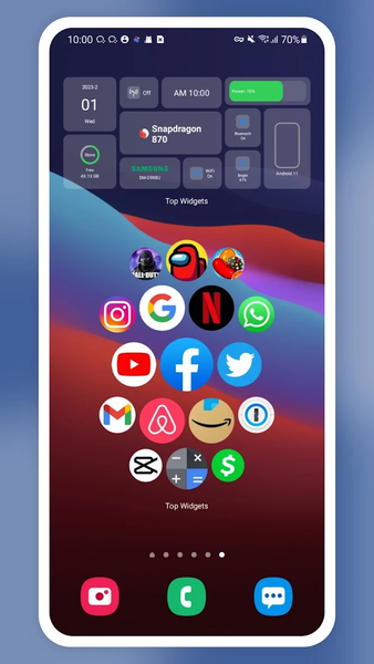 Top Widgets - Theme&Icon - عکس برنامه موبایلی اندروید