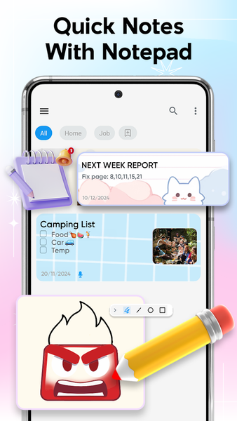 Notepad - Color Notes App - عکس برنامه موبایلی اندروید