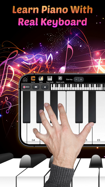 Learn Piano: Piano Keyboard - عکس برنامه موبایلی اندروید