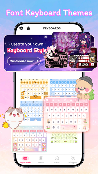 Font Keyboard Themes, Emoji - Image screenshot of android app