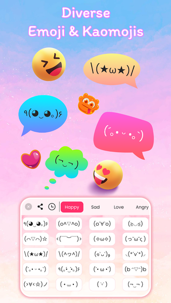 Font Keyboard Themes, Emoji - Image screenshot of android app
