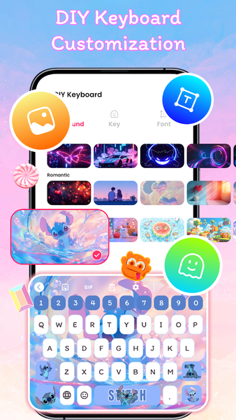Font Keyboard Themes, Emoji - Image screenshot of android app