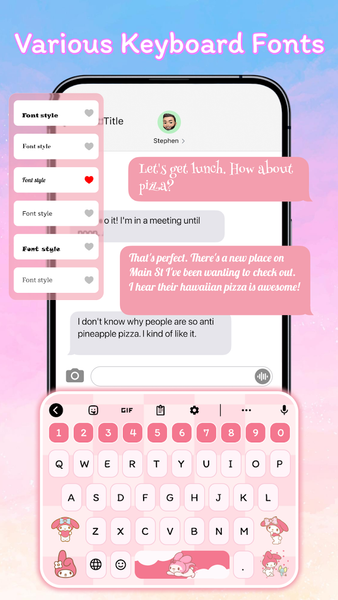 Font Keyboard Themes, Emoji - Image screenshot of android app