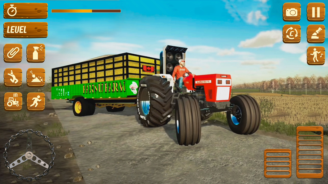 Indian Tractor Game Simulator - Gameplay image of android game