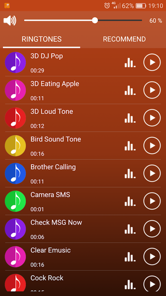 MP3 Ringtones for Android - Image screenshot of android app