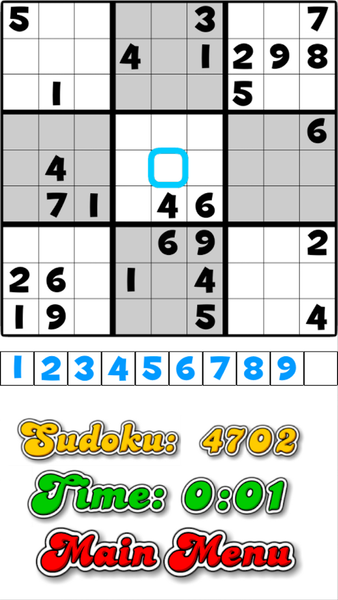 10000 Sudoku - Gameplay image of android game