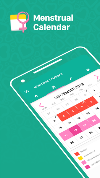 Menstrual & Ovulation Calendar - Image screenshot of android app