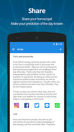 Daily Horoscope - Zodiac Signs - Image screenshot of android app