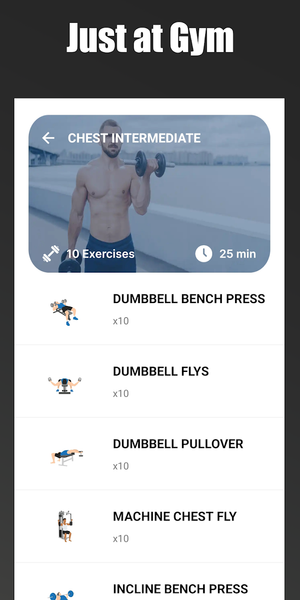 Gym Workout Full Body Program - Image screenshot of android app