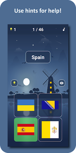 Flag quiz - Country flags - Gameplay image of android game