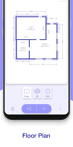 AR Plan 3D Tape Measure, Ruler - Image screenshot of android app