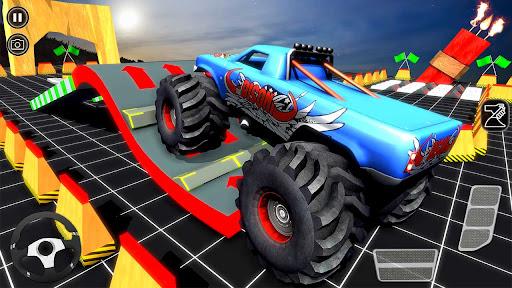 Monster Truck Game 4 x 4 Race - Gameplay image of android game