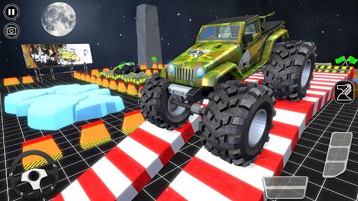 Monster Truck Game 4 x 4 Race - Gameplay image of android game