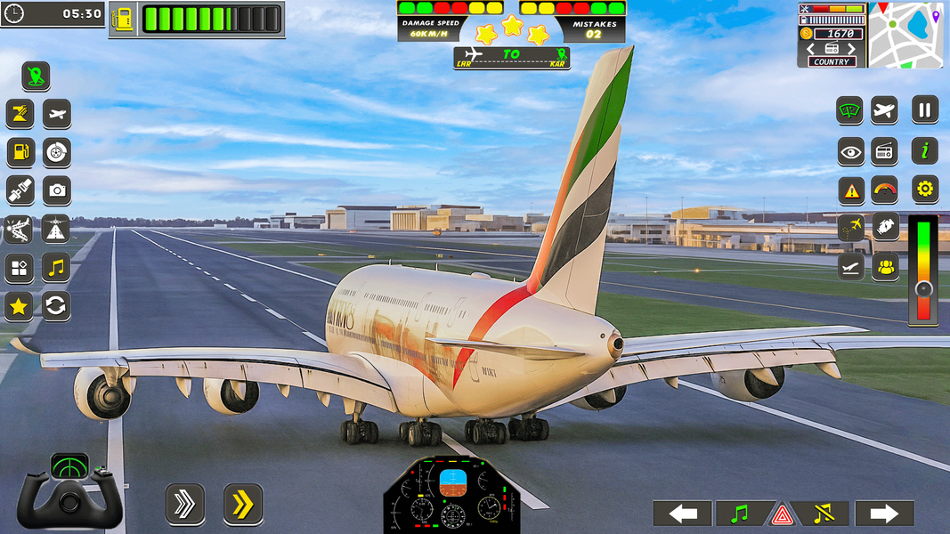 Aeroplane Flight Pilot Game ۳D - عکس بازی موبایلی اندروید