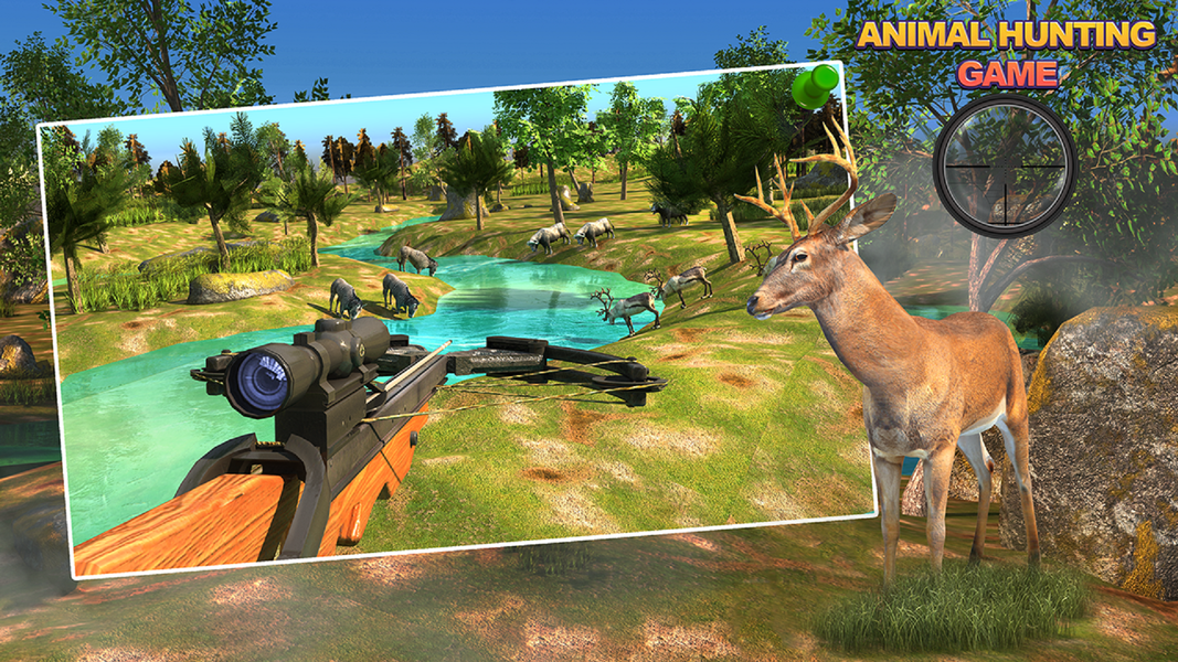 Animal Hunting ۳d Gun Games - عکس بازی موبایلی اندروید