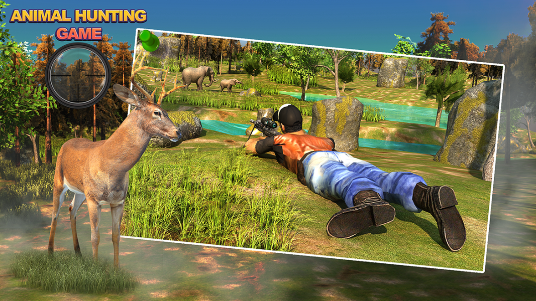 Animal Hunting ۳d Gun Games - عکس بازی موبایلی اندروید