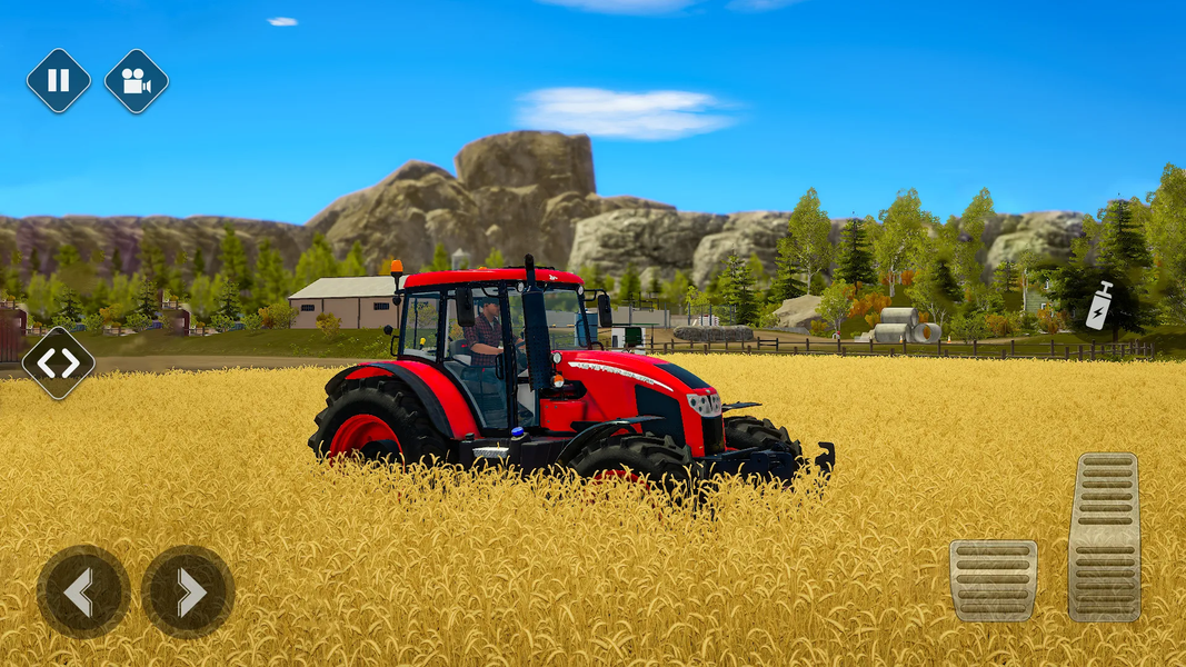 Farming Tractor Games 2023 - Gameplay image of android game