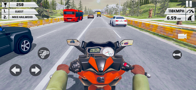 Moto Traffic Bike Racing Games - Gameplay image of android game
