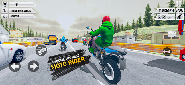 Moto Traffic Bike Racing Games - Gameplay image of android game