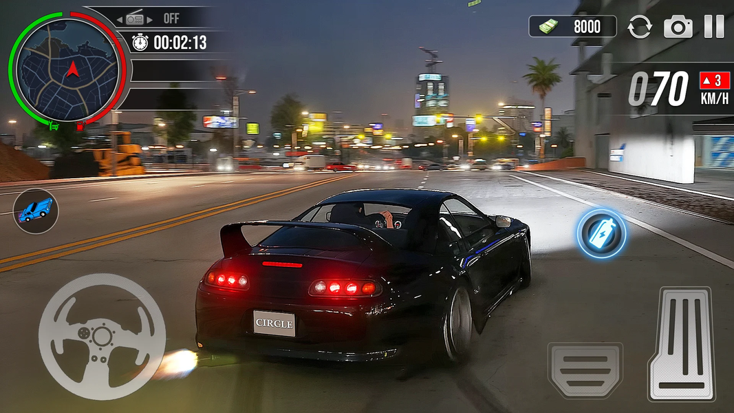 Car Driving Midnight Drifting - عکس بازی موبایلی اندروید
