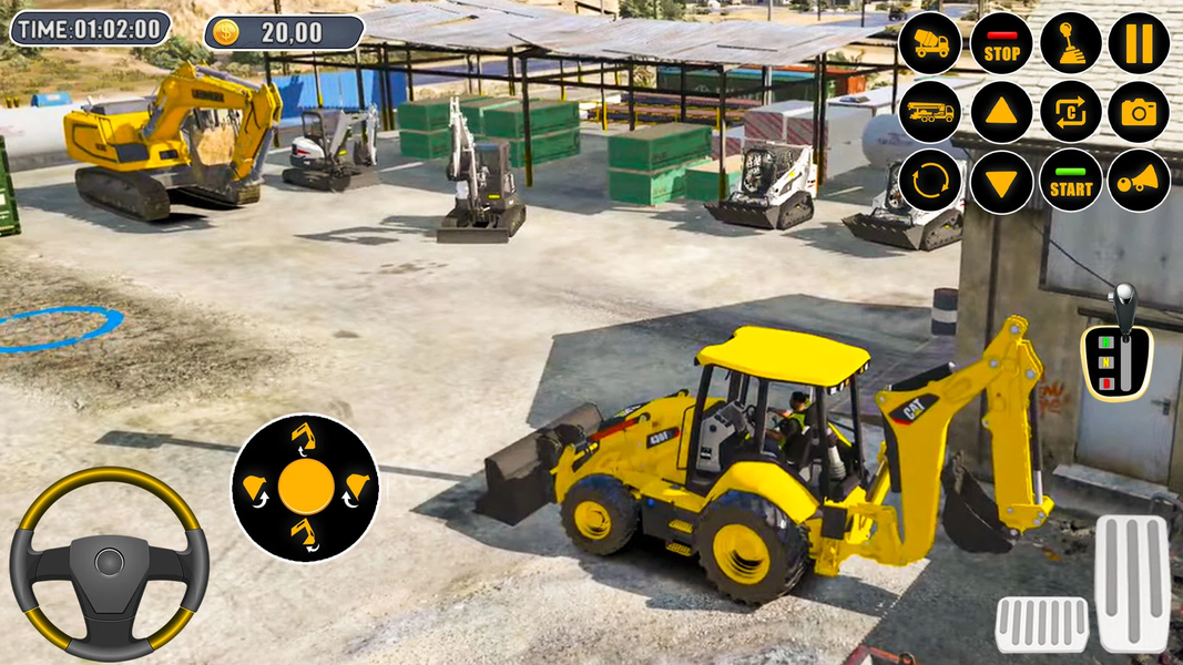 JCB Construction Excavator Sim - Gameplay image of android game