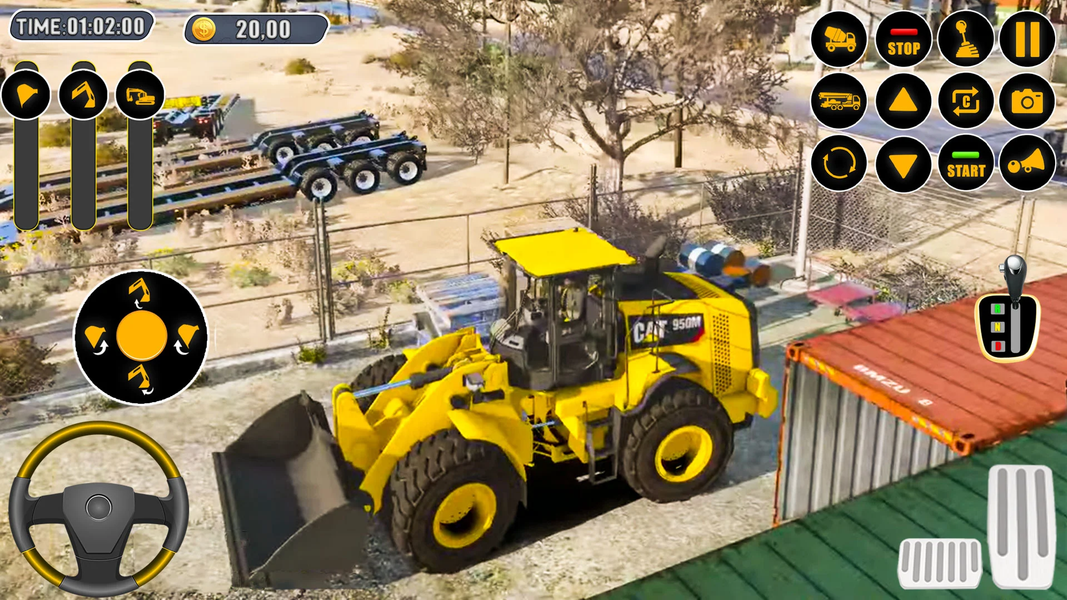 JCB Construction Excavator Sim - Gameplay image of android game